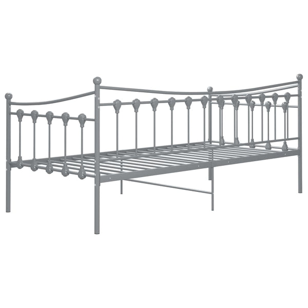 Graues Schlafsofa Sigheteana 90x200cm (Metall)