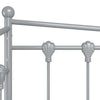 Graues Schlafsofa Sigheteana 90x200cm (Metall)