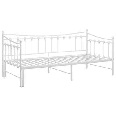 Weißes Schlafsofa Gestell Cristiano 90x200cm (Metall)