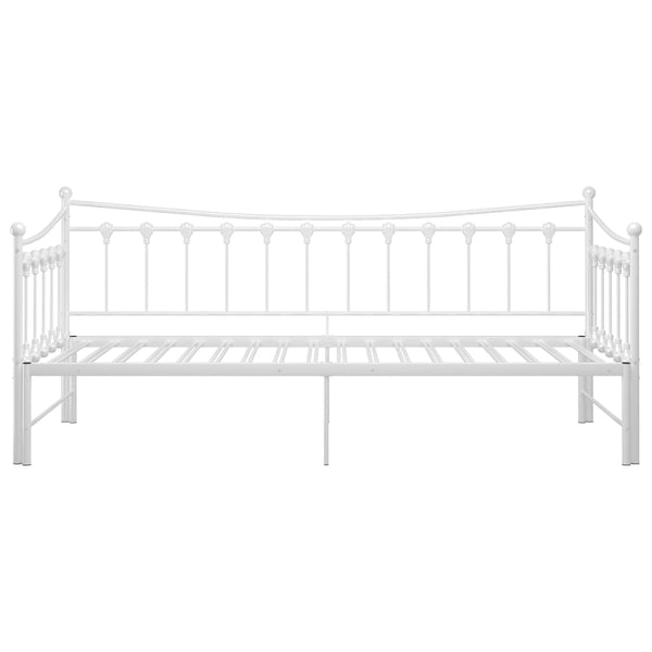 Weißes Schlafsofa Gestell Cristiano 90x200cm (Metall)
