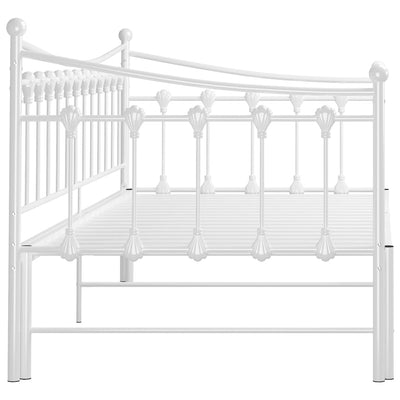 Weißes Schlafsofa Gestell Cristiano 90x200cm (Metall)