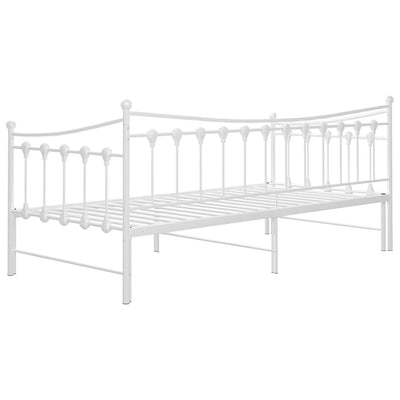 Weißes Schlafsofa Gestell Cristiano 90x200cm (Metall)