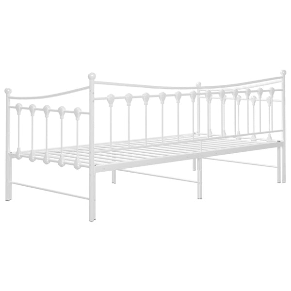 Weißes Schlafsofa Gestell Cristiano 90x200cm (Metall)
