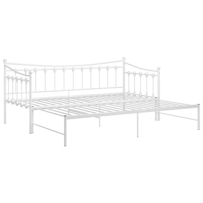 Weißes Schlafsofa Gestell Cristiano 90x200cm (Metall)