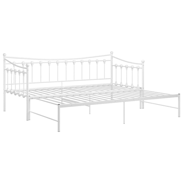 Weißes Schlafsofa Gestell Cristiano 90x200cm (Metall)