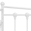 Weißes Schlafsofa Gestell Cristiano 90x200cm (Metall)