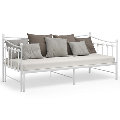 Weißes Schlafsofa Gestell Cristiano 90x200cm (Metall)