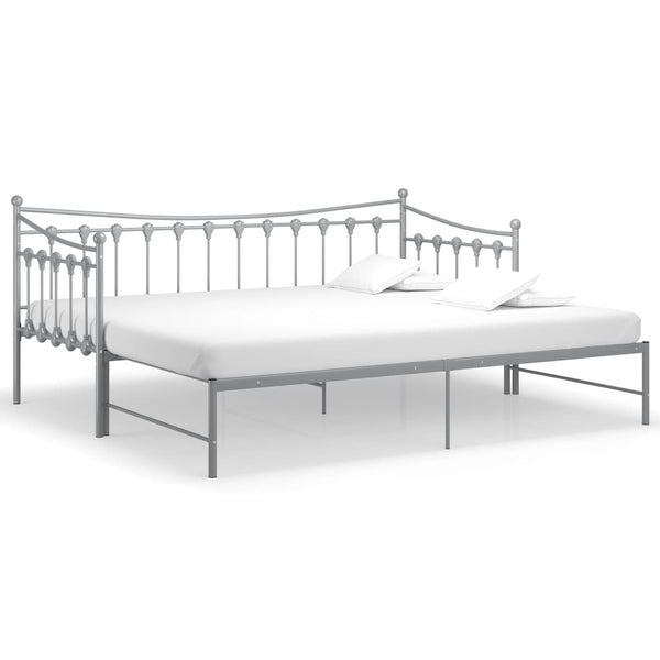 Grauer Schlafsofa-Rahmen Cristiano 90x200cm (Metall)