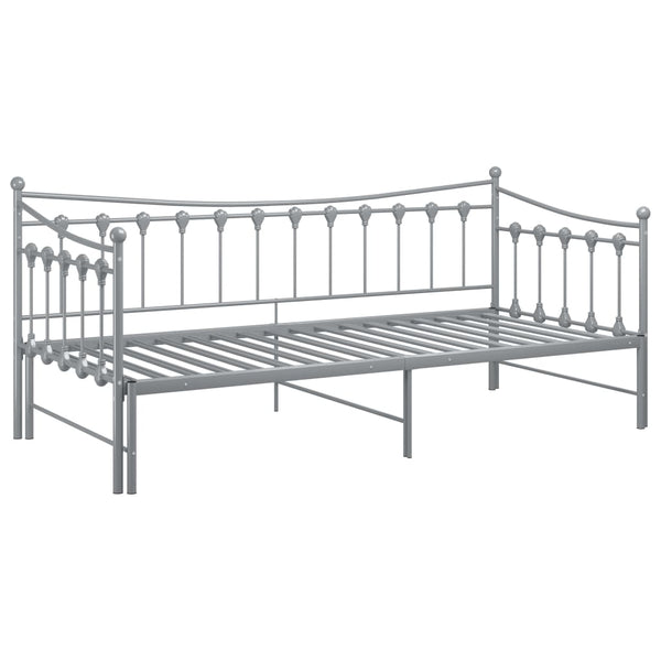 Grauer Schlafsofa-Rahmen Cristiano 90x200cm (Metall)