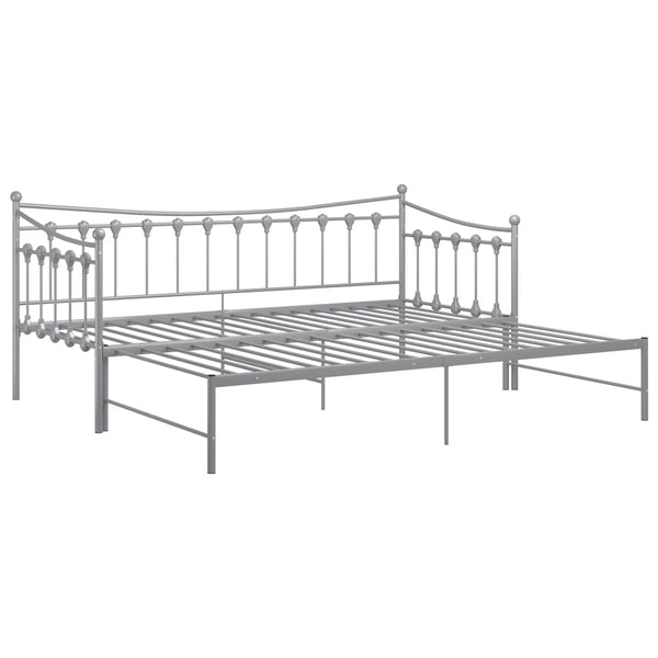 Grauer Schlafsofa-Rahmen Cristiano 90x200cm (Metall)