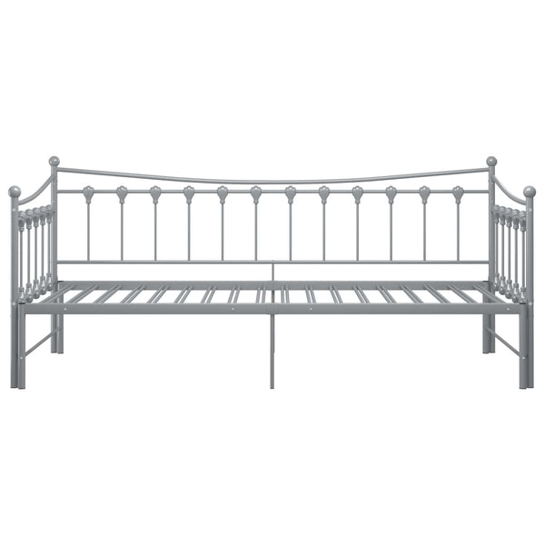 Grauer Schlafsofa-Rahmen Cristiano 90x200cm (Metall)