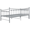 Grauer Schlafsofa-Rahmen Cristiano 90x200cm (Metall)