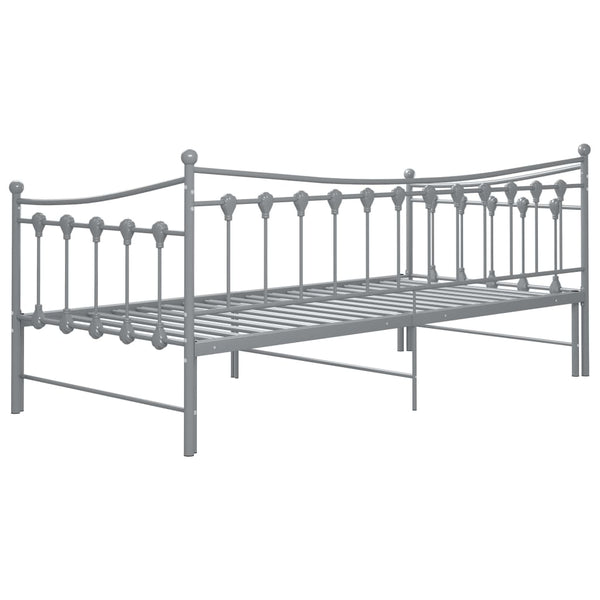 Grauer Schlafsofa-Rahmen Cristiano 90x200cm (Metall)