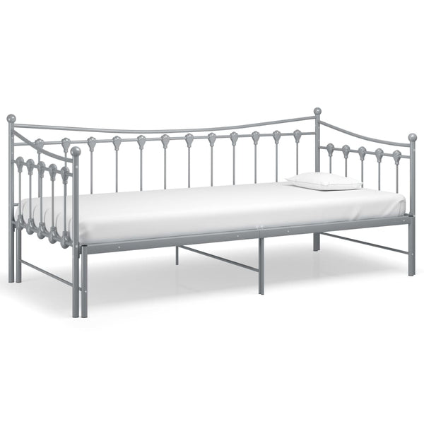 Grauer Schlafsofa-Rahmen Cristiano 90x200cm (Metall)