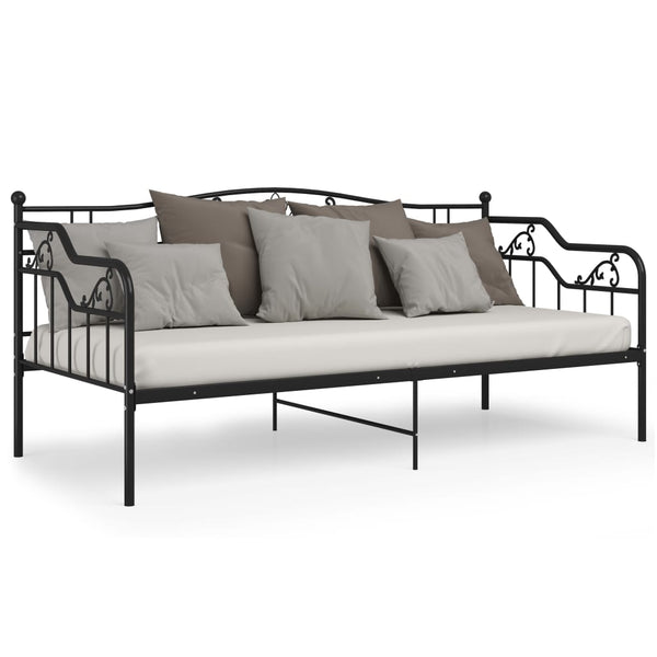 Schlafsofa-Gestell Gajdos 90x200cm (Metall) schwarz