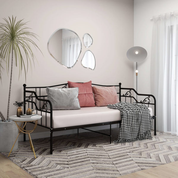 Schlafsofa-Gestell Gajdos 90x200cm (Metall) schwarz