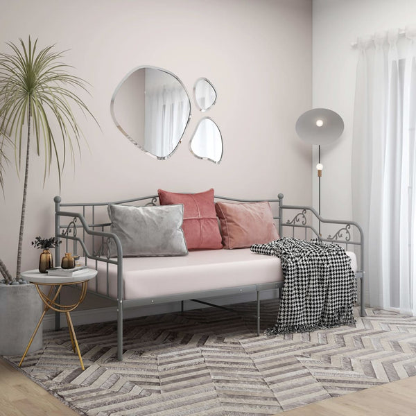 Graues Schlafsofa-Gestell Gajdos 90x200cm (Metall)