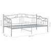 Graues Schlafsofa-Gestell Gajdos 90x200cm (Metall)