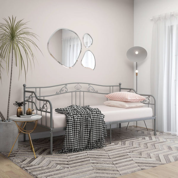 Graues Schlafsofa-Gestell Gajdos 90x200cm (Metall)