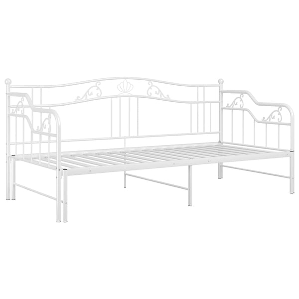 Weißes Schlafsofabettgestell Sinina 90x200cm (Metall)