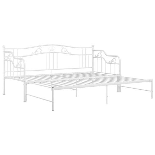 Weißes Schlafsofabettgestell Sinina 90x200cm (Metall)