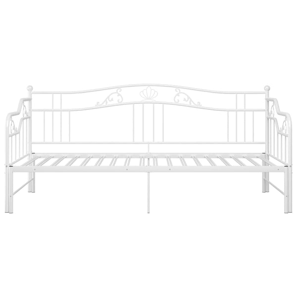 Weißes Schlafsofabettgestell Sinina 90x200cm (Metall)
