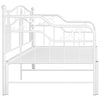 Weißes Schlafsofabettgestell Sinina 90x200cm (Metall)