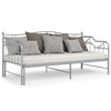 Graues Schlafsofa mit Rahmen Sinina 90x200cm (Metall)