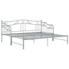 Graues Schlafsofa mit Rahmen Sinina 90x200cm (Metall)