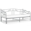 Graues Schlafsofa mit Rahmen Sinina 90x200cm (Metall)