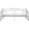 Graues Schlafsofa mit Rahmen Sinina 90x200cm (Metall)