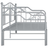 Graues Schlafsofa mit Rahmen Sinina 90x200cm (Metall)