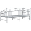 Graues Schlafsofa mit Rahmen Sinina 90x200cm (Metall)