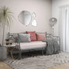 Graues Schlafsofa mit Rahmen Sinina 90x200cm (Metall)