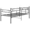 Schwarzer Schlafsofa-Rahmen Soimana 90x200cm (Metall)