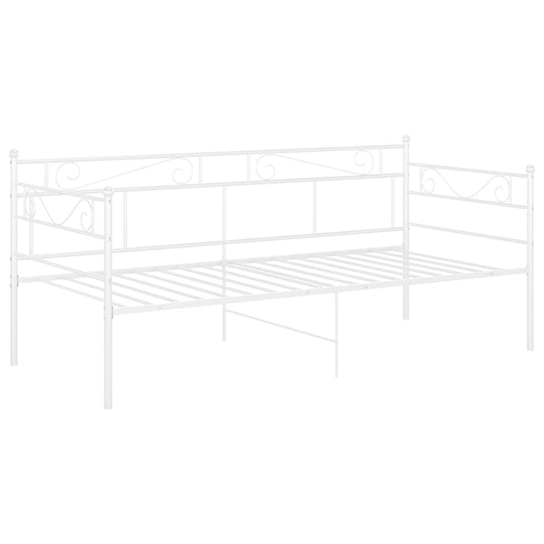 Weißes Schlafsofa-Gestell Soimana 90x200cm (Metall)