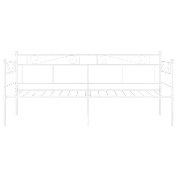 Weißes Schlafsofa-Gestell Soimana 90x200cm (Metall)
