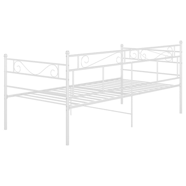 Weißes Schlafsofa-Gestell Soimana 90x200cm (Metall)
