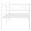 Weißes Schlafsofa-Gestell Soimana 90x200cm (Metall)