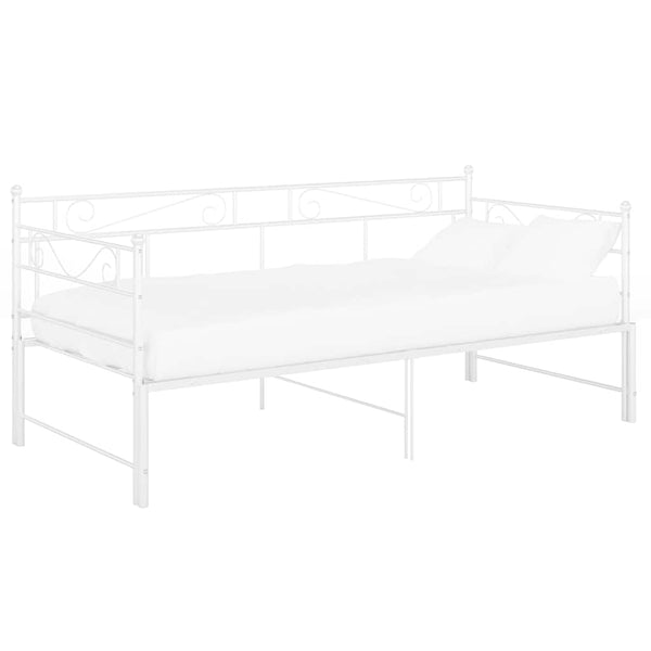 Weißes Schlafsofa-Gestell Lenica 90x200cm (Metall)