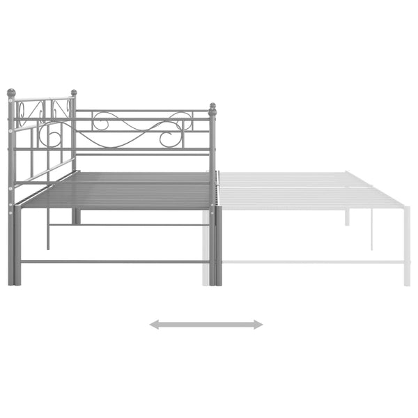 Schlafsofa-Gestell Lenica 90x200cm, grau (Metall)