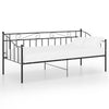 Schwarzes Schlafsofa-Gestell Triada 90x200cm (Metall)