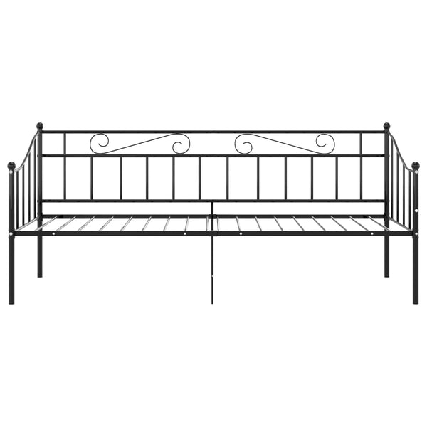 Schwarzes Schlafsofa-Gestell Triada 90x200cm (Metall)