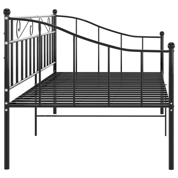 Schwarzes Schlafsofa-Gestell Triada 90x200cm (Metall)