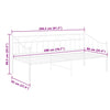 Sofa-Bettgestell Triada 90x200cm (Metall) weiß