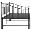 Schwarzes Schlafsofa-Gestell Harden 90x200cm (Metall)