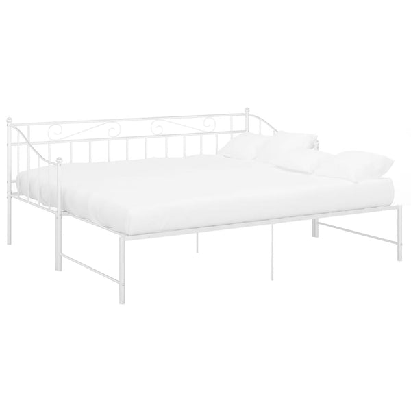 Weißes Schlafsofa-Gestell Harden 90x200cm (Metall)