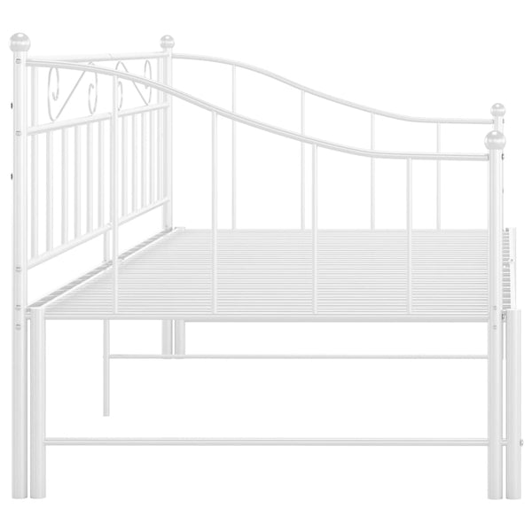 Weißes Schlafsofa-Gestell Harden 90x200cm (Metall)