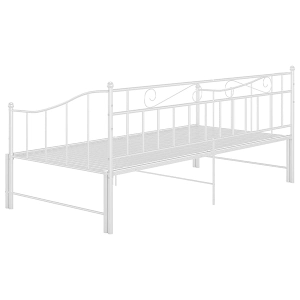Weißes Schlafsofa-Gestell Harden 90x200cm (Metall)