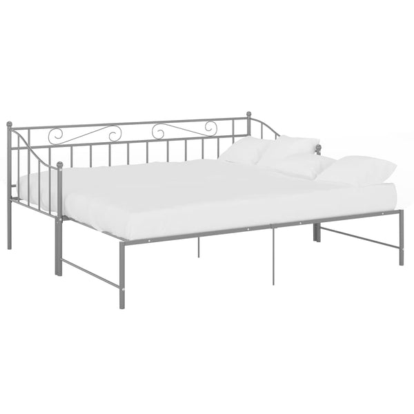 Grauer Schlafsofa-Rahmen Harden 90x200cm (Metall)